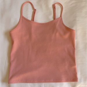 American Eagle Pink Cropped Tank